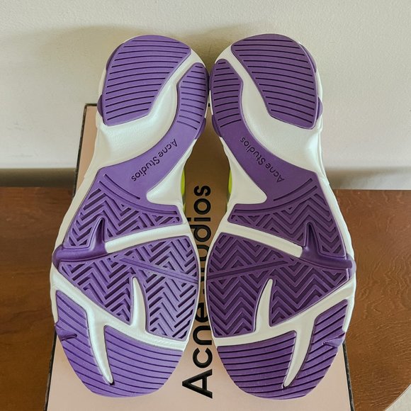 Acne Studios Trail Sneakers Green/Silver/Purple US 8.5 IT 40 - Picture 3 of 7
